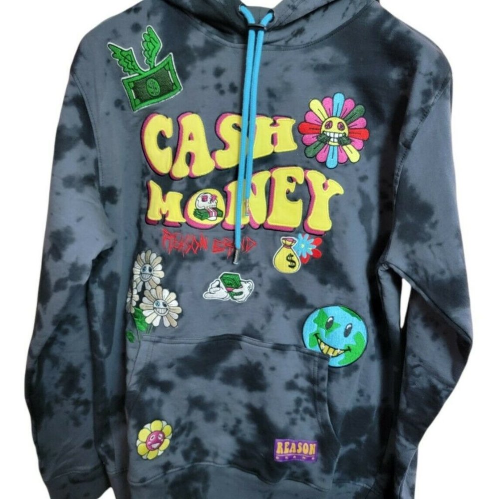 Reason Brand Embroidered Men's Hoodie - Medium NEW